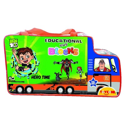 Ben10 Educational Bus Blocks (Multi Color)